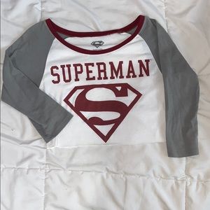 Superman cropped tee